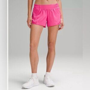 Lululemon Hotty Hot Low-Rise Lined Short 4" Women’s Size 10 ColourSonic Pink